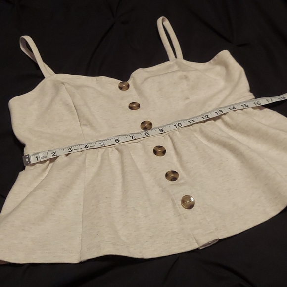 NWOT Anthropologie Peplum Tank - Picture 4 of 8